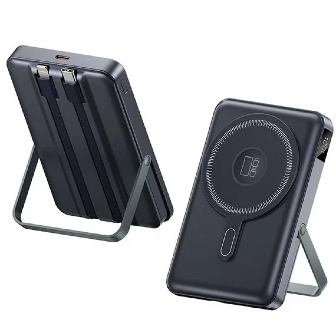 Зовнішній акумулятор TUGII Y05W 10000 мА·год, PD 22,5 Вт, MagSafe, бездротова зарядка 3-в-1, зарядна станція