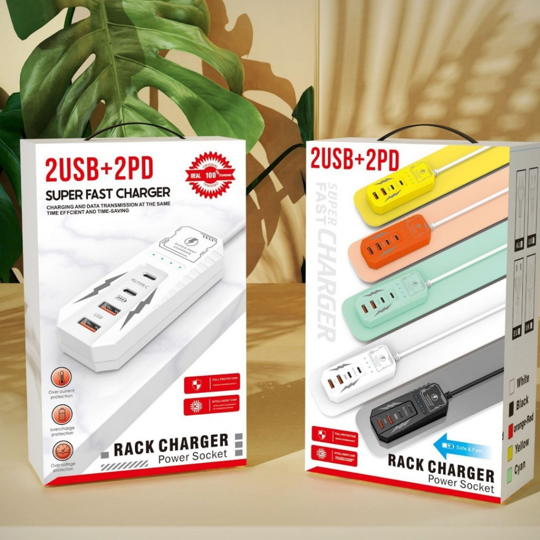 Зарядний пристрій 2USB+2PD Super Fast Charger — 2