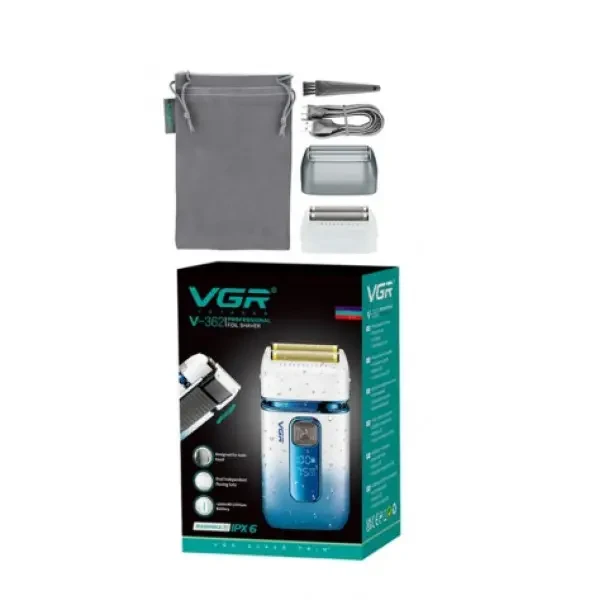 Шейвер VGR V362 із зарядкою від USB та насадкою — 4
