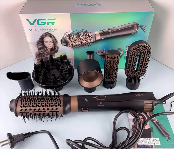 Фен-щітка для волосся 6в1 VGR V-491 — 2