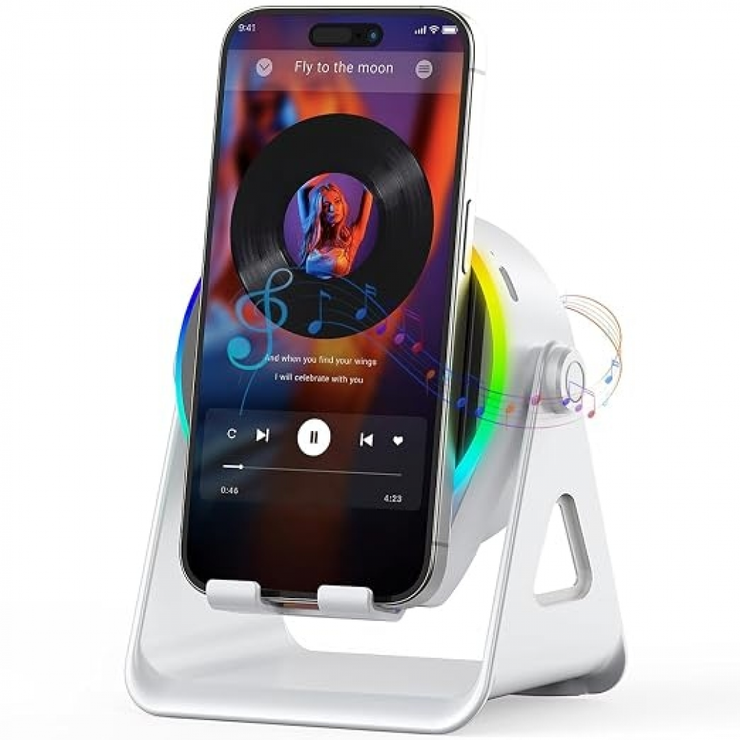 Бездротова колонка L2 з підставкою для телефону, Bluetooth 5.3, RGB-підсвічування