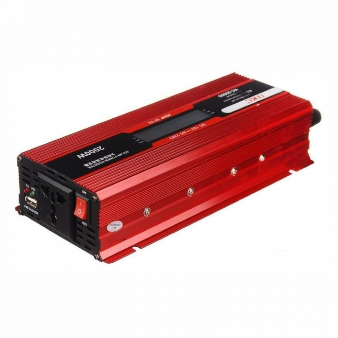 Перетворювач напруги інвертор UKC KC-2000D AC/DC 2000W з LCD дисплеєм — 2