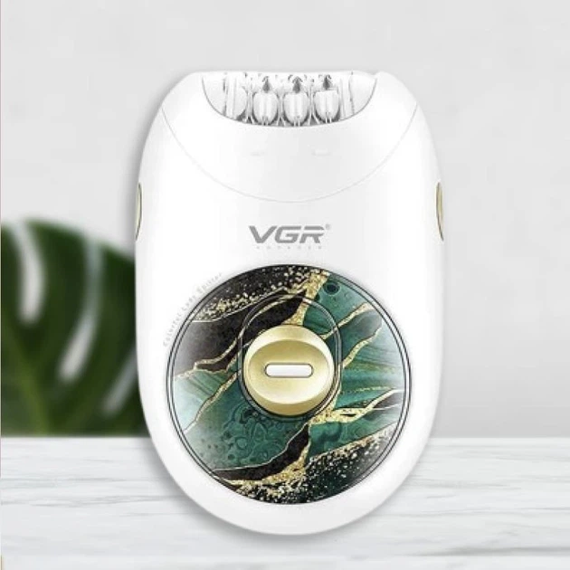 Акумуляторний епілятор VGR V-706 з підсвічуванням та USB-зарядкою для видалення волосся