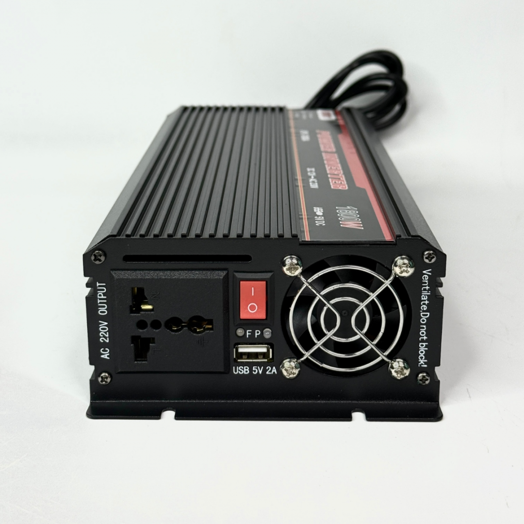 Безперебійник / Перетворювач напруги UKC UPS-1800A 12V → 230V, 1800W, зарядка АКБ 20A, USB — 3