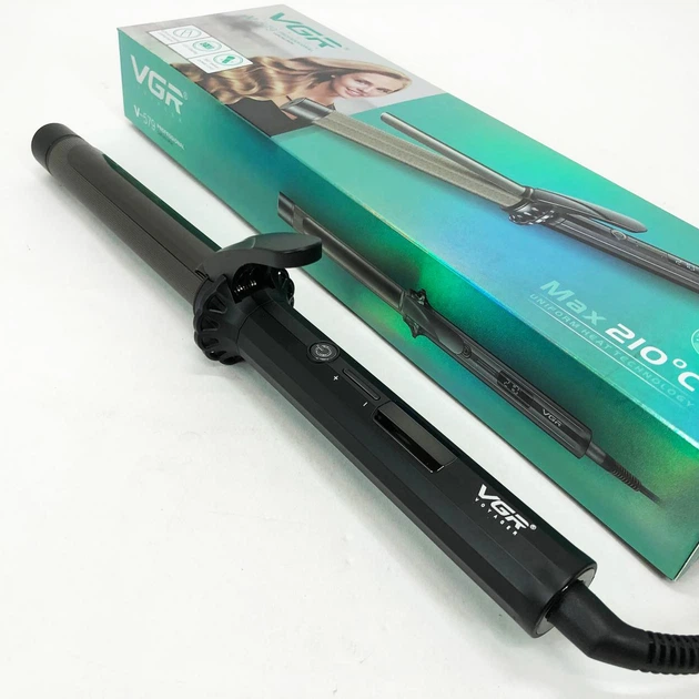 Плойка VGR V-579, температура від 130 до 210 ° C, кераміка — 2