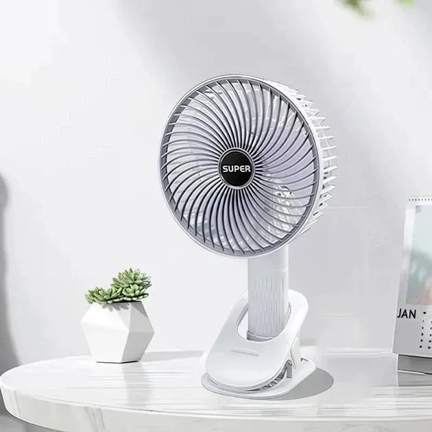 Вентилятор міні з прищіпкою clip+mobile stand USB 3 швидкості