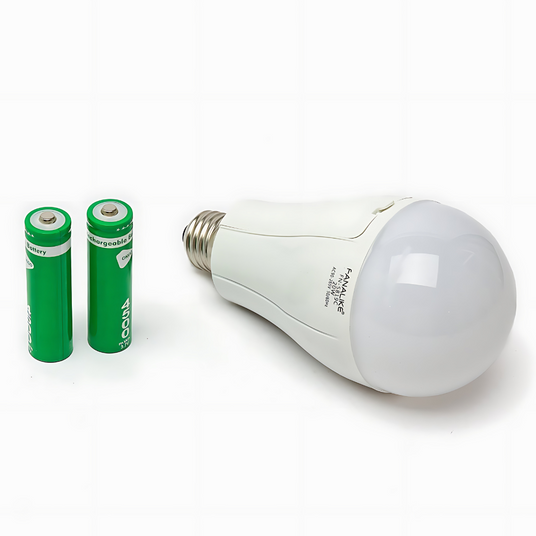 Аварійна лампа E27 20W LED з 2 акумуляторами 18650
