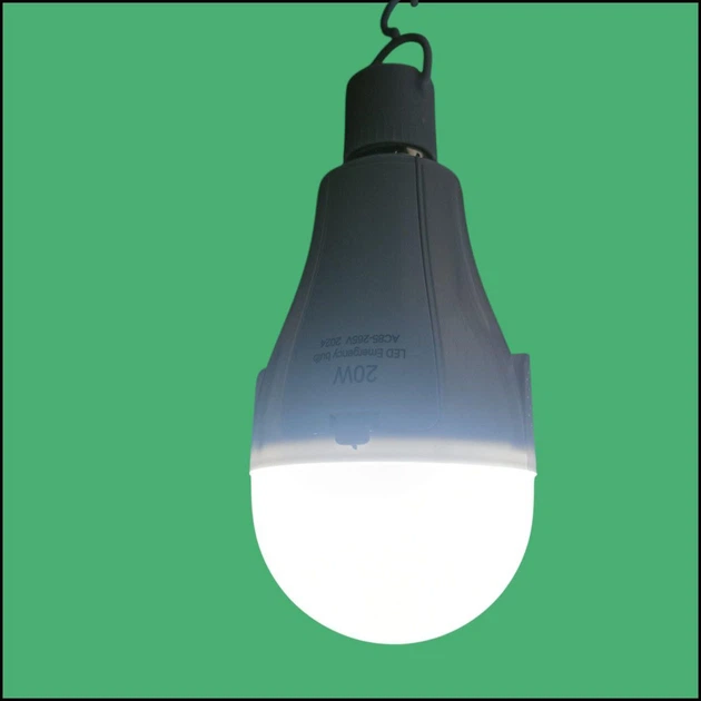 Аварійна лампа E27 20W LED з 2 акумуляторами 18650 — 3