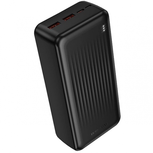 Power bank BOROFONE BJ80B 30000mAh PD22,5W+швидка заряджання акумулятор зарядка Чорний