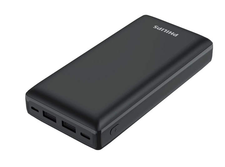 Універсальний повербанк Philips 20000 мА·год з швидкою зарядкою PD 20W та трьома портами — 4