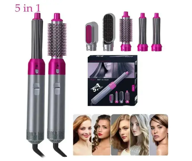Фен стайлер 5 в 1 Hot AIR Styler мультистайлер щітка з насадками