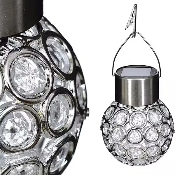 Садовий кристалічний світильник / Вуличний сонячний ліхтар garden light / Світильник із сонячною панеллю — 5