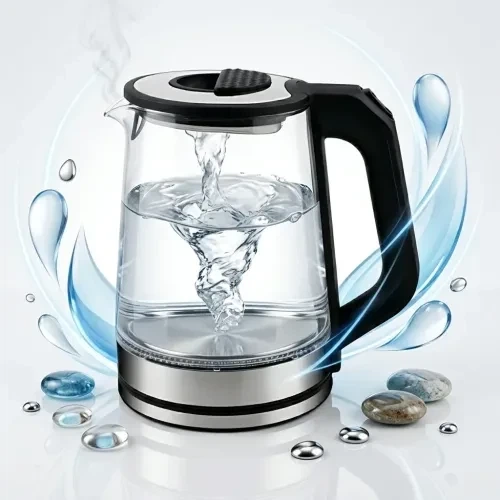 Електрочайник Domotec MS 7846 2.3L 2000 W скляний з LED-підсвіткою і захистом від перегрівання — 2