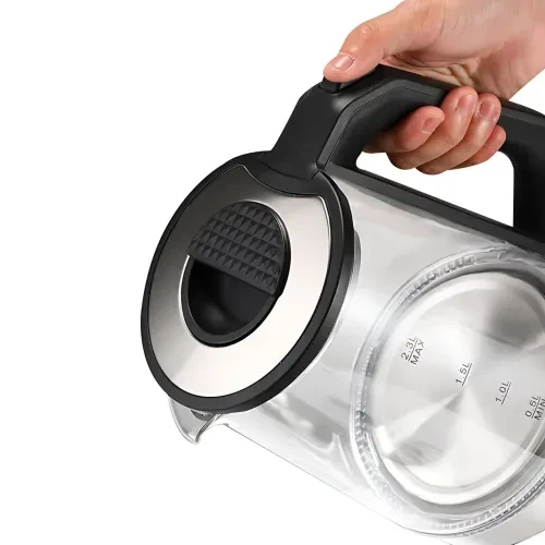 Електрочайник Domotec MS 7846 2.3L 2000 W скляний з LED-підсвіткою і захистом від перегрівання — 5