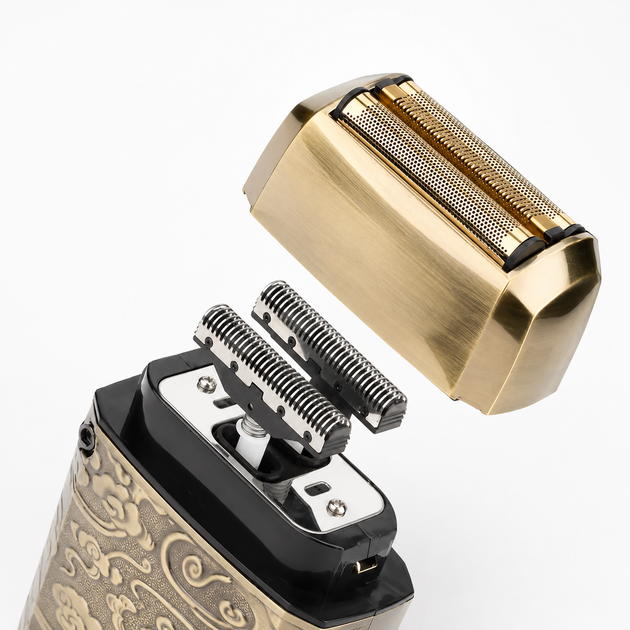 Бритва VGR V 336 Gold / Шейвер акумуляторна з потрійним лезом / Електробритва 8500 об/хв — 2