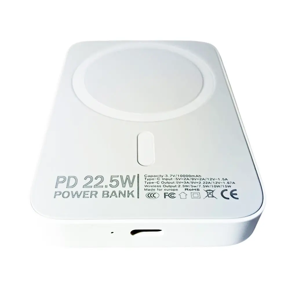 Power Bank з підтримкою бездротової зарядки магнітний PD 22,5W 10000MAH