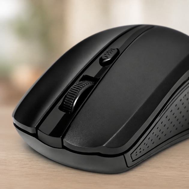 Мишка MOUSE 211 WIRELESS / Бездротова миша з USB адаптером 2.4G, Чорний / Мишка з блютуз — 2