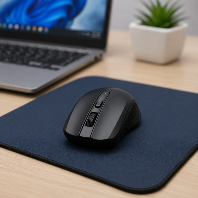 Мишка MOUSE 211 WIRELESS / Бездротова миша з USB адаптером 2.4G, Чорний / Мишка з блютуз — 3