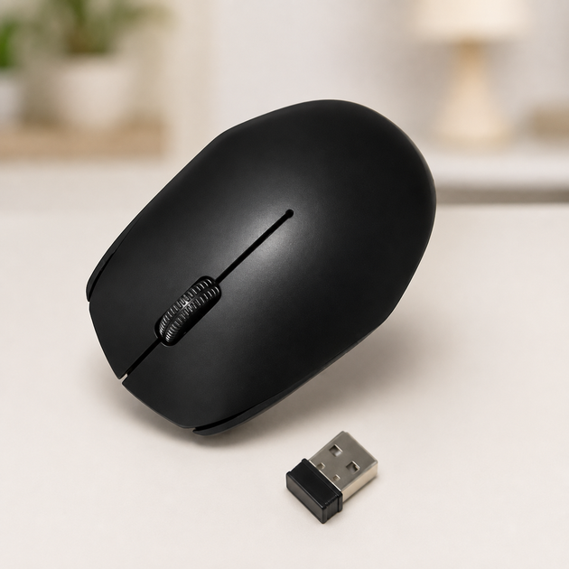 Мишка MOUSE 218 Wireles / Комп'ютерна мишка бездротова для ПК та ноутбуків / Мишка чорна Bluetooth — 2
