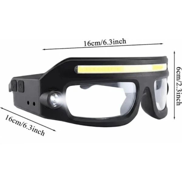 Захисні окуляри LED COB BL HP 2608 led з підсвіткою для ремонту — 3