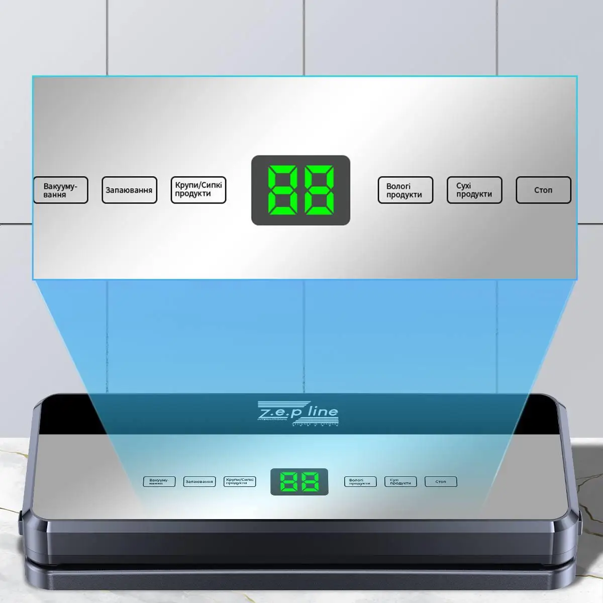 Вакуумний пакувальник Zepline ZP-00357, 200 Вт — 4