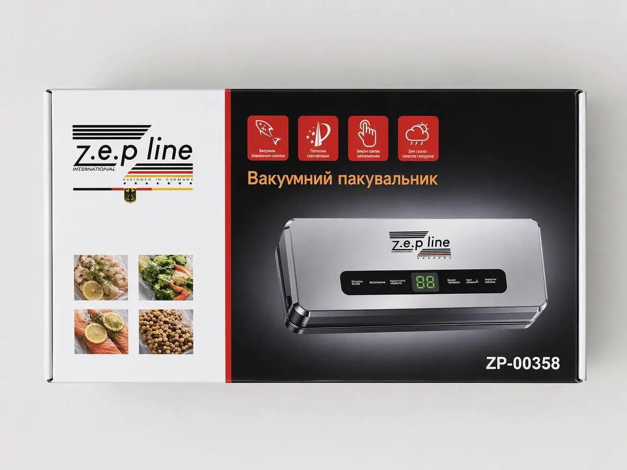 Вакуумний пакувальник Zepline ZP-00358, 200 Вт