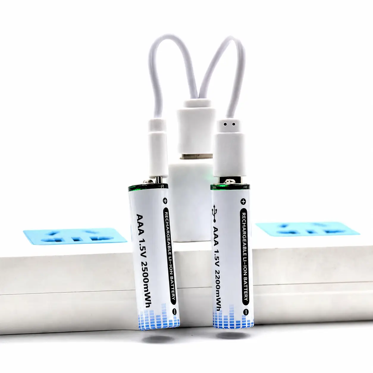 Комплект батарейок 2хААА з роз'ємом Type-C на 1.5V/1350mWh