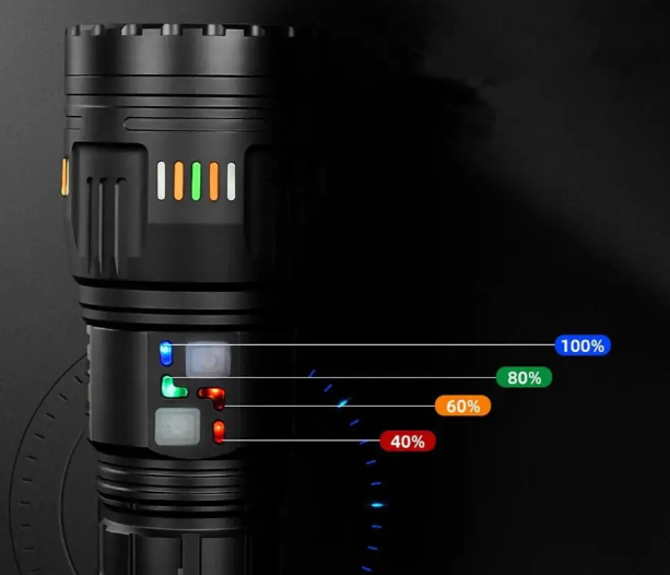 Ліхтар ручний COBA CB-W518 далекобійний з 4 знімними акумуляторами 181350 Black — 3