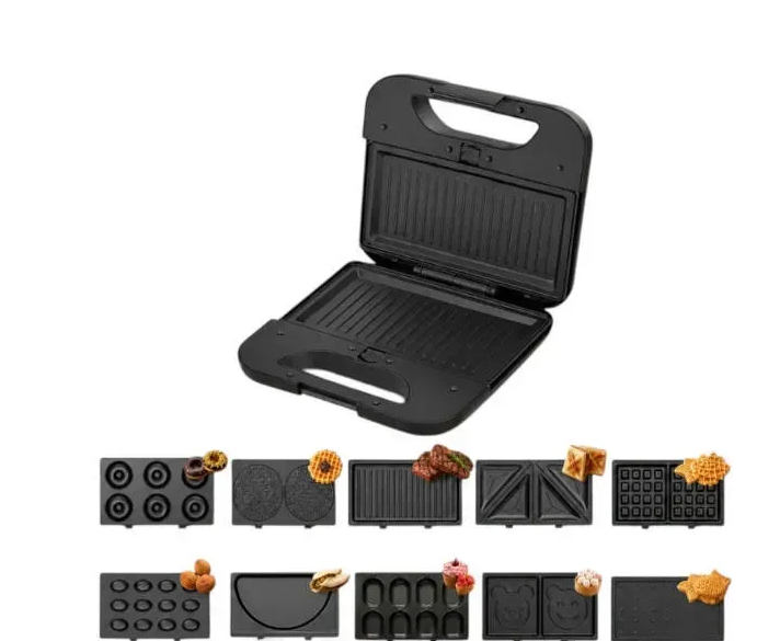 Сендвічниця мультимейкер 10в1 Domotec MS-209 2000Вт — 2
