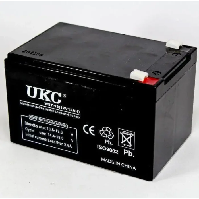 Акумулятор BATTERY 12V 12A UKC
