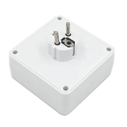 Мережевий перехідник-трійник Power Socket 2500W, 2 розетки + 3 USB + Type-C, з вимикачем — 2