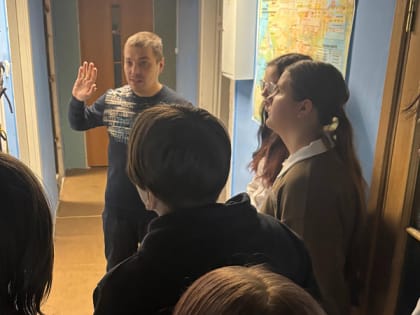 Ученики школы №4 города Апатиты посетили с экскурсией МКУ «Служба гражданской защиты г. Апатиты»