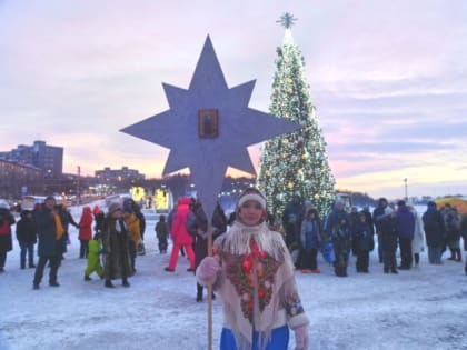 Православные мурманчане 7 января на трёх площадках областного центра отметили Рождество Христово