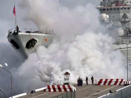 Учения с аэрозольными завесами в Североморске