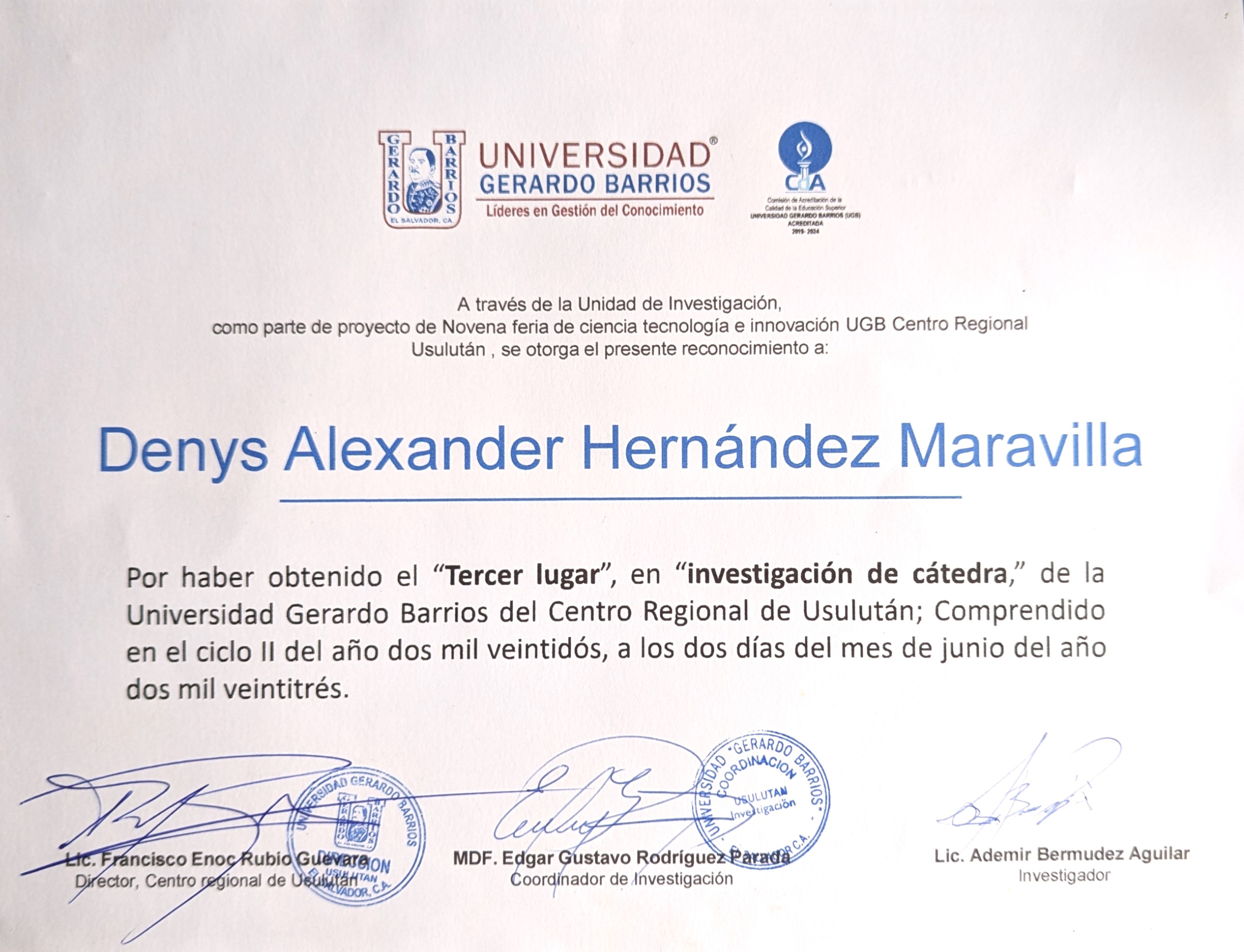 Certificado 2