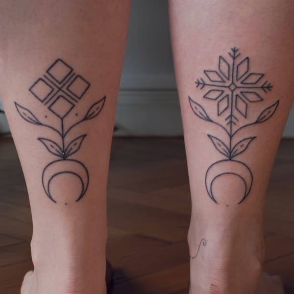 Tatuaż Geometryczny — bemu — Mila Tattoo Studio Kraków