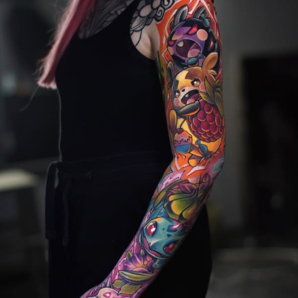 Tatuaż Anime — dima — Mila Tattoo Studio Kraków