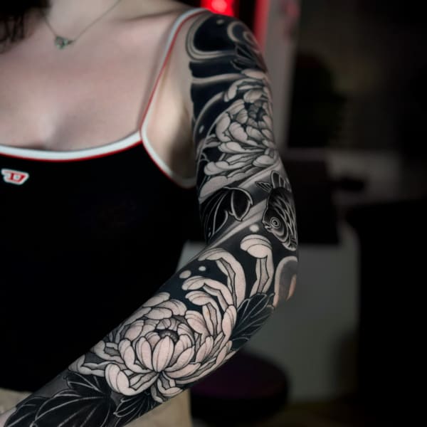 Tatuaż Botaniczny — dima — Mila Tattoo Studio Kraków