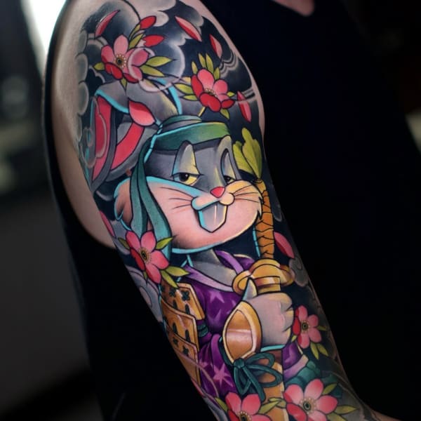 Tatuaż Cartoon — dima — Mila Tattoo Studio Kraków