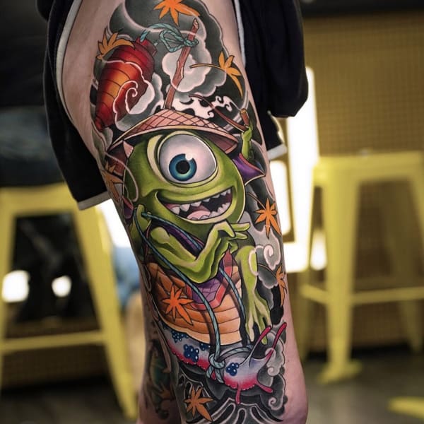Tatuaż Cartoon — dima — Mila Tattoo Studio Kraków