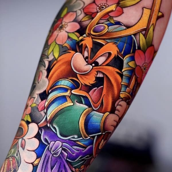 Tatuaż Cartoon — dima — Mila Tattoo Studio Kraków