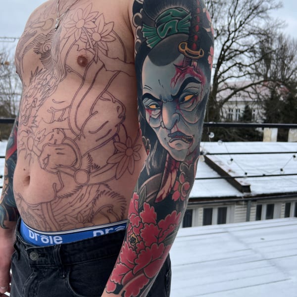 Tatuaż Irezumi — dima — Mila Tattoo Studio Kraków
