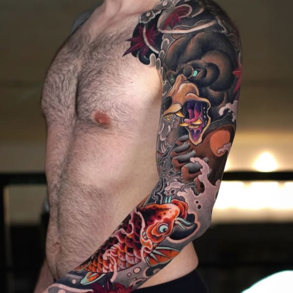 Tatuaż Irezumi — dima — Mila Tattoo Studio Kraków