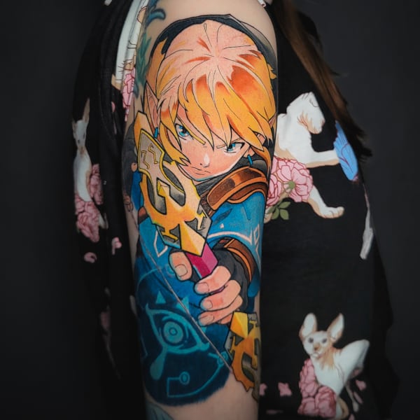 Tatuaż Anime — nyni — Mila Tattoo Studio Kraków