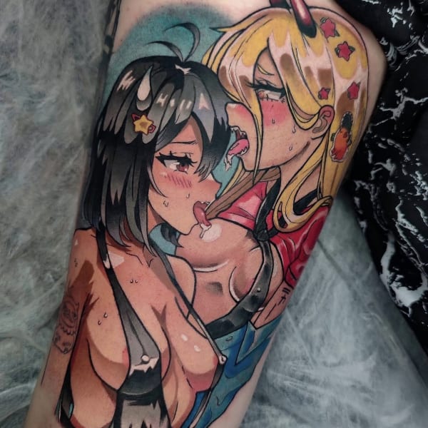 Tatuaż Anime — nyni — Mila Tattoo Studio Kraków