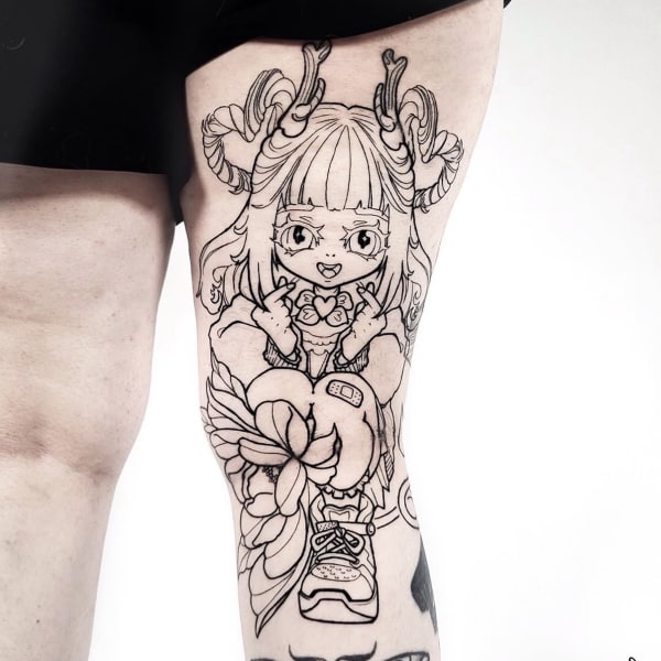 Tatuaż Anime — nyni — Mila Tattoo Studio Kraków