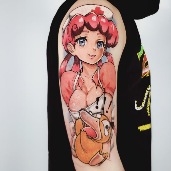Tatuaż Anime — nyni — Mila Tattoo Studio Kraków
