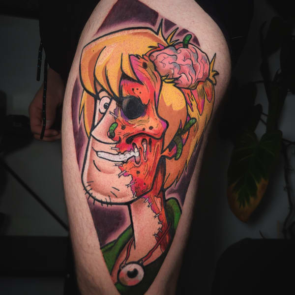 Tatuaż Cartoon — nyni — Mila Tattoo Studio Kraków