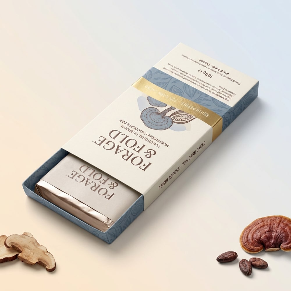 Mushroom Chocolate Bar Packaging