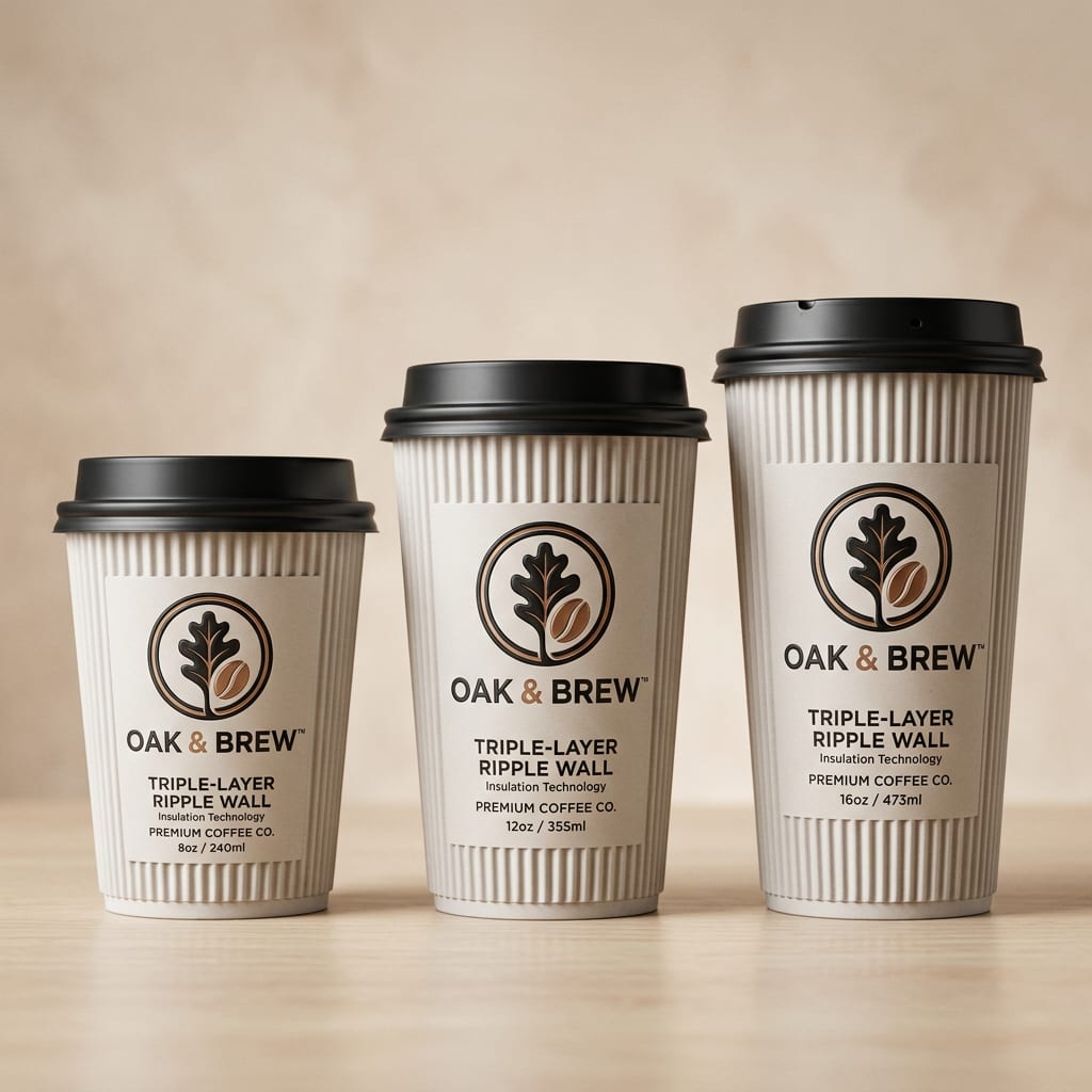 Customized Ripple Wall Cups — view 1